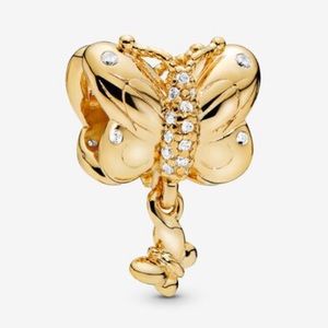 Pandora 18K Gold Plated Shine Butterfly Charm